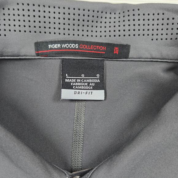 Nike Dri-Fit Tiger Woods Collection Designer Print Polo Shirt Men's Size Large - Picture 3 of 8